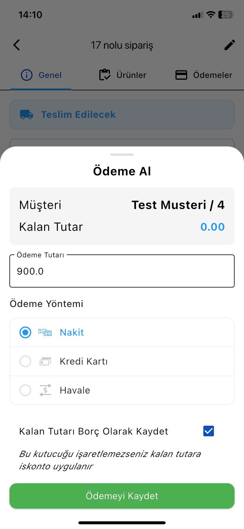 PetraPOS uygulama ekranı 6